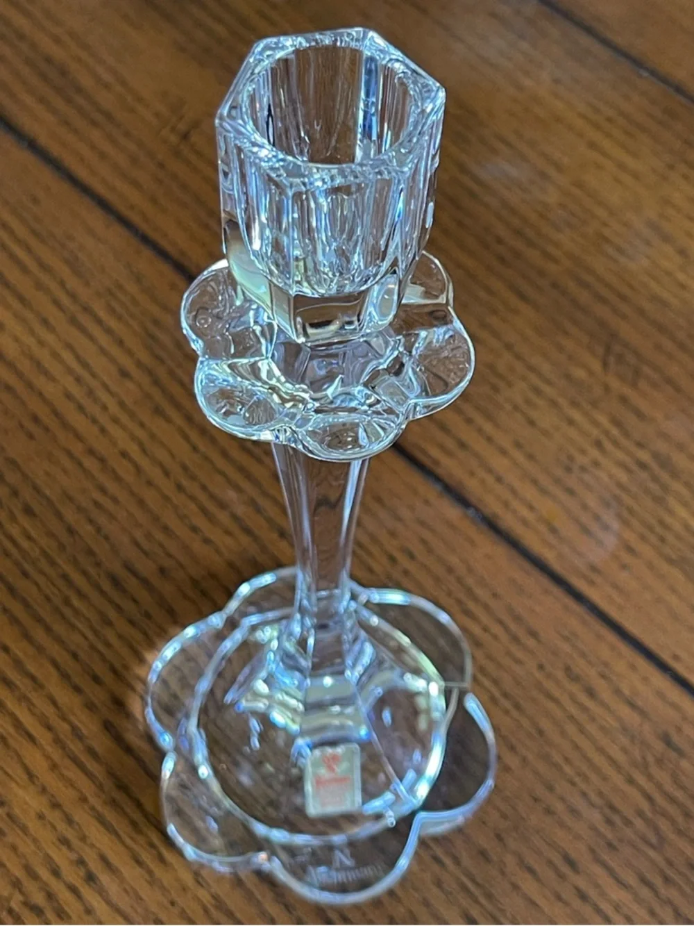 Nachtmann Crystal Petal Candle Holder Made In Germany Candlestick Holder Vintage